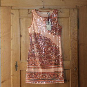Chelsea & Violet~Stretch Sequins Dress~Sz M